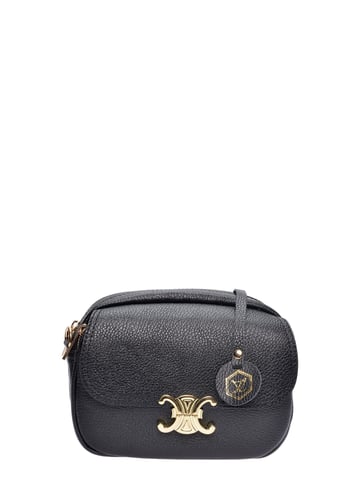 Luisa Vannini Negro Bolso de cuero