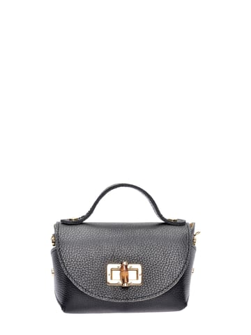 Anna Luchini Negro Bolso de cuero