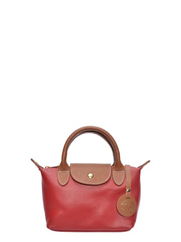 Roberta M Rojo Bolso de cuero