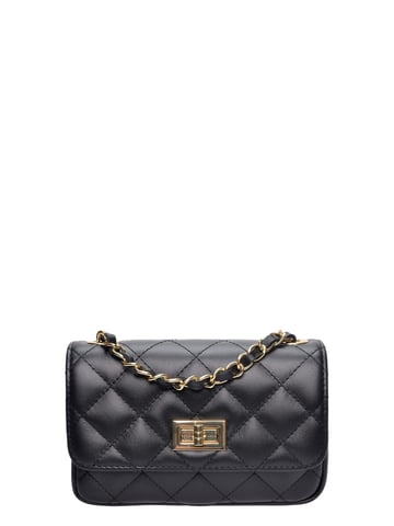 Luisa Vannini Negro Bolso de cuero