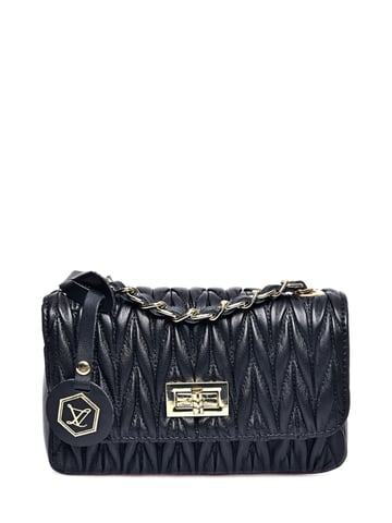 Luisa Vannini Negro Bolso de cuero