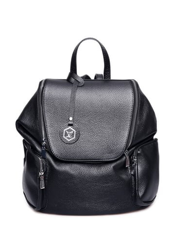Luisa Vannini Negro Bolso de cuero