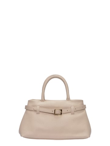 Luisa Vannini Beige Bolso de cuero