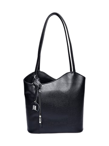 Anna Luchini Negro Bolso de cuero