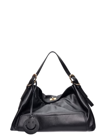 Luisa Vannini Negro Bolso de cuero
