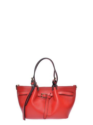 Luisa Vannini Rojo Bolso de cuero