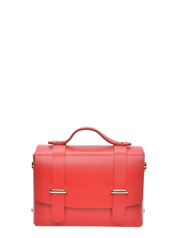 Luisa Vannini Rojo Bolso de cuero
