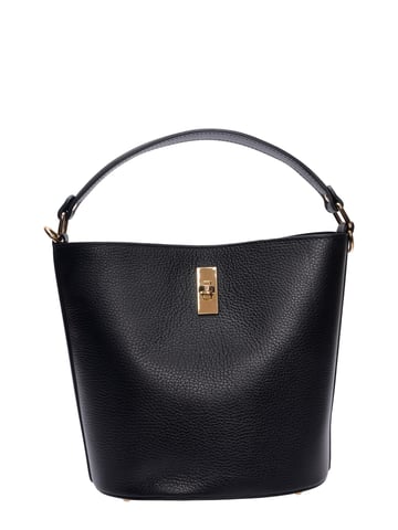 Luisa Vannini Negro Bolso de cuero