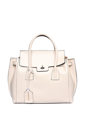Luisa Vannini Beige Bolso de cuero