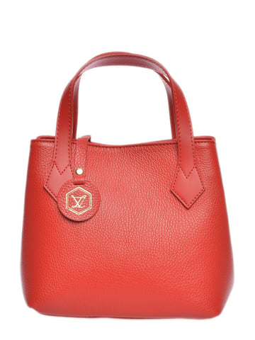Luisa Vannini Rojo Bolso de cuero