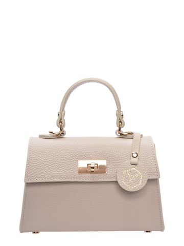 Luisa Vannini Beige Bolso de cuero