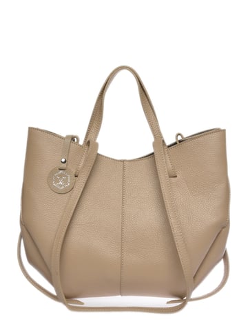 Luisa Vannini Beige Bolso de cuero