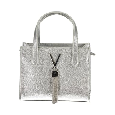 Bolso de Mano para Mujer Mario Valentino de Poliéster Plateado
