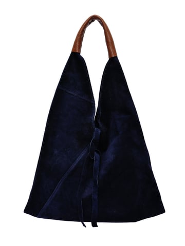 Anna Luchini Azul Bolso de cuero