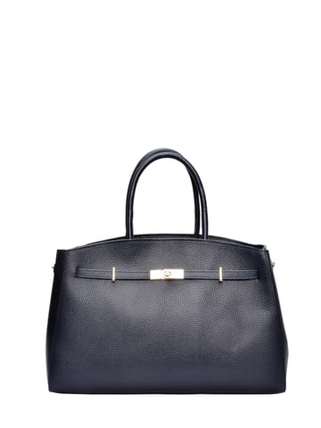 Anna Luchini Azul Bolso de cuero