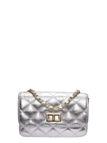 Luisa Vannini Plata Bolso de cuero