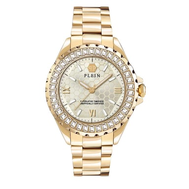 Reloj de vestir de acero inoxidable dorado Philipp Plein