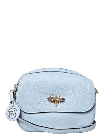 Roberta M Turquesa Bolso de cuero