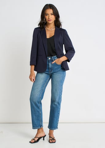 Chaqueta azul marino Ponte Edge to Edge