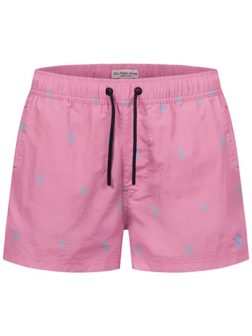 Bañador para hombre U.S. Polo Assn. con diseño de logotipo allover
