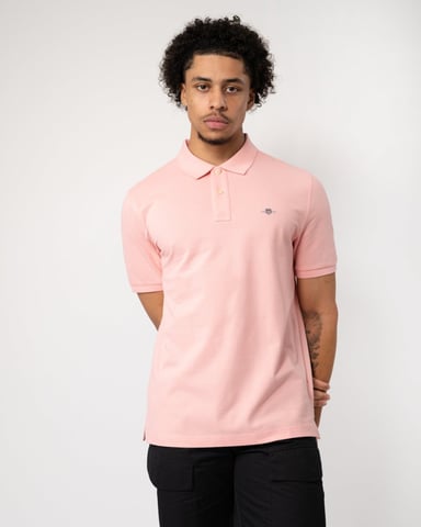 GANT Mens Regular Fit Short Sleeve Shield Logo Pique Polo
