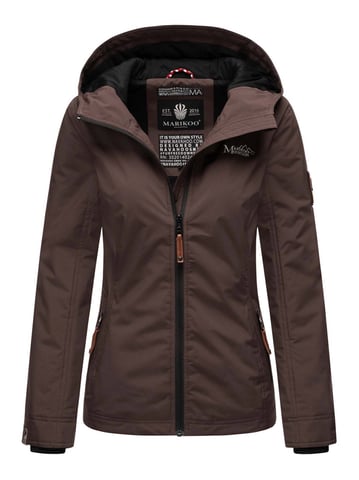 Marikoo chaqueta de entretiempo mujer – Brombeere ligera con capucha