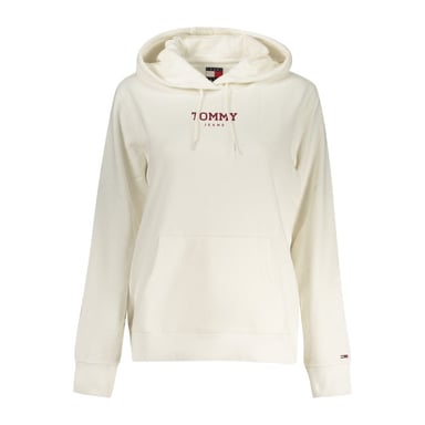 Sudadera de algodón blanca para mujeres Tommy Hilfiger