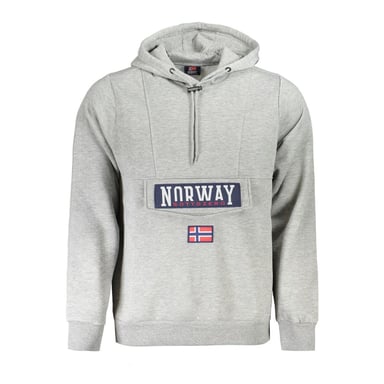 Sudadera con capucha Grigio de algodón para hombre Noruega 1963