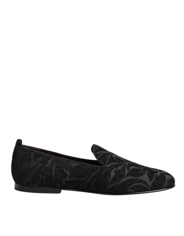 Mocasines de brocado negro Dolce & Gabbana para hombre