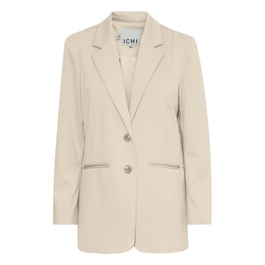 ICHI Blazer de poliéster reciclado beige