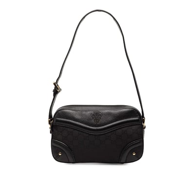 Bolso de hombro Gg de nailon con cresta de segunda mano