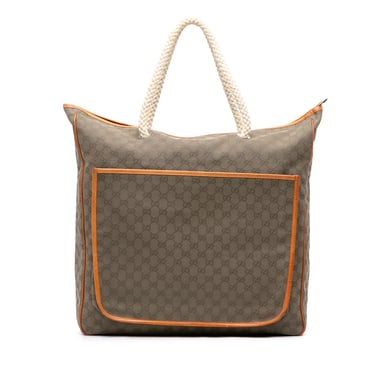 Bolso de cuerda de lona Gg de segunda mano