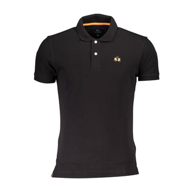 Camisa Polo para Hombre de Algodón Negro La Martina