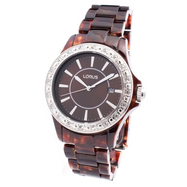 Reloj de Vestir Lorus Brown de Polietileno