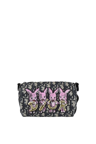 Dior Bolsa enrollable con bandolera Azul