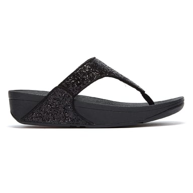 FitFlop Lulu Glitter Women's Black Sandals