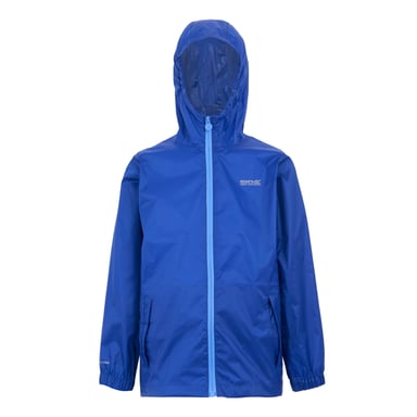 Regatta Great Outdoors Childrens/Kids Pack It Jacket III Waterproof Packaway Black (Olympian Blue/Elysium Blue)