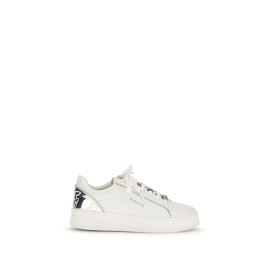 Zapatillas bajas de piel de ternera blanca PINKO Bos Taurus