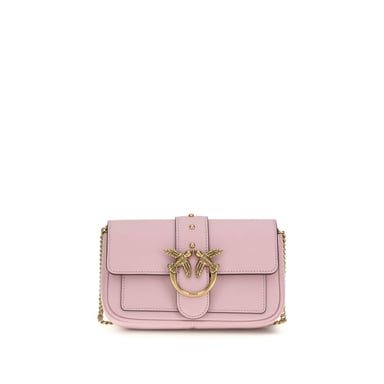 Bolso de Hombro Bos Taurus de Cuero de Novillo Multicolor PINKO