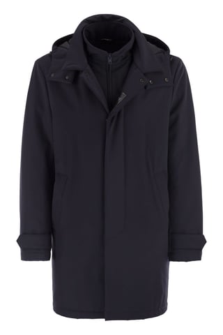 Chaqueta de mañana de viaje en jersey elástico