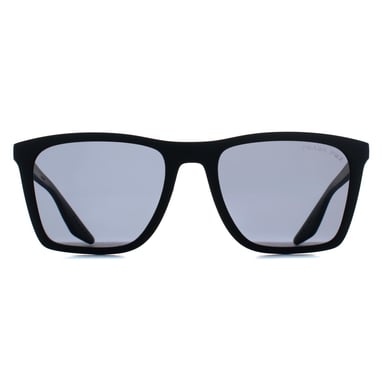 Gafas de sol Prada Sport PSB08S 1BO02G negro mate gris oscuro polarizadas