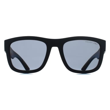 Gafas de sol Prada Sport PS01ZS DG002G de caucho negro gris oscuro polarizadas