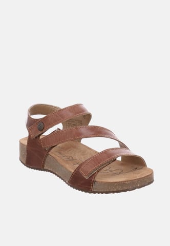 Josef Seibel Tonga 25 Camello - Sandalia de Damas de Piel Marrón Claro con Tira entre los Dedos de Josef Seibel