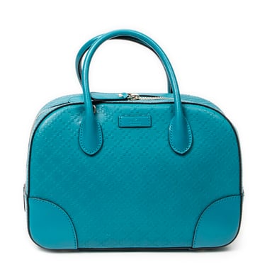 Gucci Boston Top Handle en Verde azulado Cuero de ternero