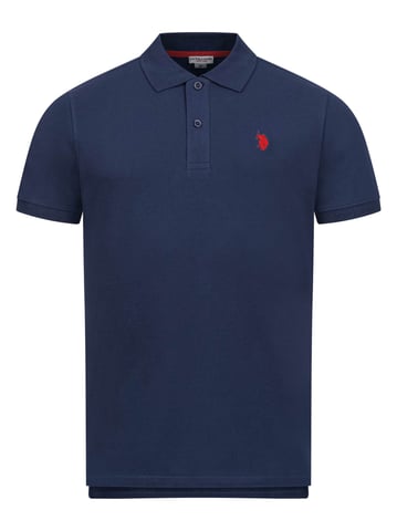 Polo básico de manga corta para hombre U.S. Polo Assn. con tejido elástico