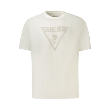 Camiseta de Algodón Blanca para Hombre de Guess Jeans