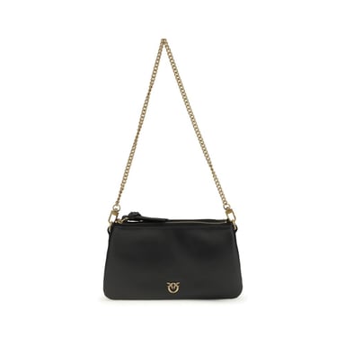 Bolso de hombro PINKO de piel de ternera negra Bos Taurus