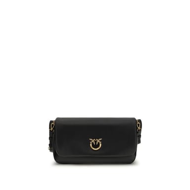 Bolso de hombro PINKO de piel de ternera negra Bos Taurus