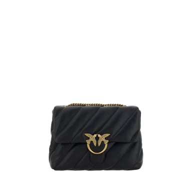 Bolso de hombro PINKO de piel de ternera negra Bos Taurus