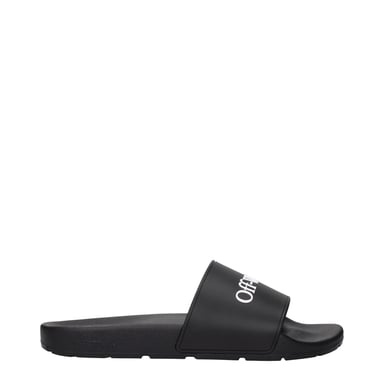 Zapatillas de algodón negras Off-White